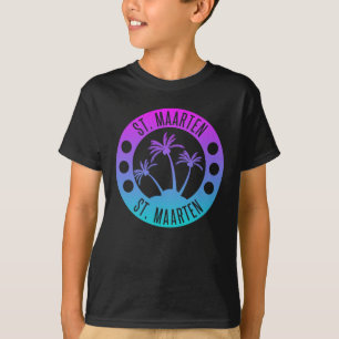 T-shirt Saint-Martin Blue Gradient Sint Martin