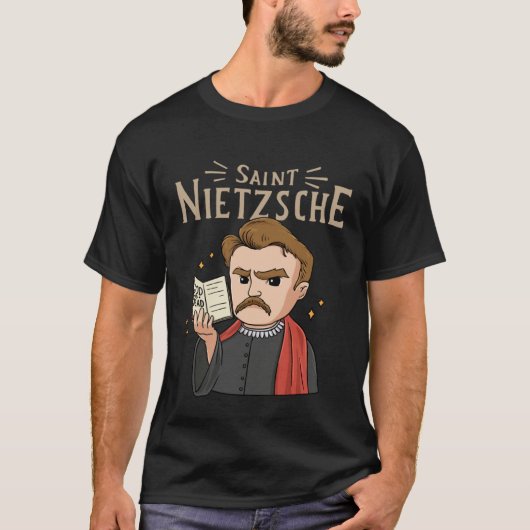 T-shirt Saint Nietzsche for a Philosophy Student  1 (Devant)