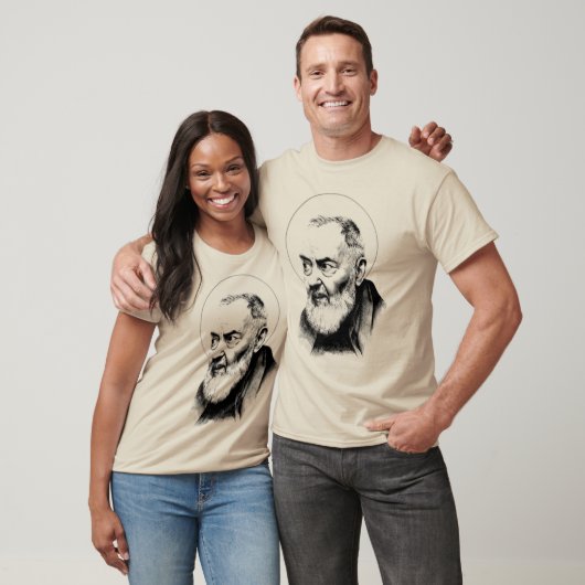 T-shirt Saint Padre Pio A Mon Père Catholique (Unisexe)