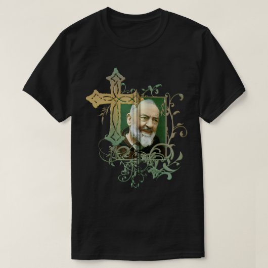 T-shirt Saint Padre Pio Prière Croix Catholicités Saint Sa (Design devant)