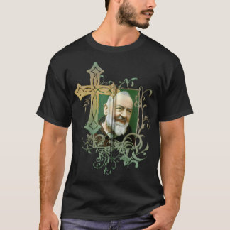 T-shirt Saint Padre Pio Prière Croix Catholicités Saint Sa