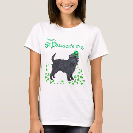 T-shirt Saint-Patrick Affenpinscher (Devant)