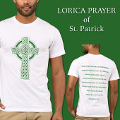 T-shirt Saint Patrick Croix celtique Prière Lorica