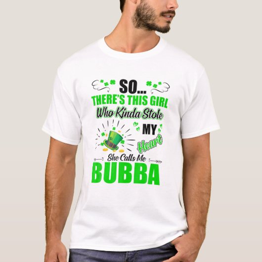 T-shirt Saint Patrick Day Qui Kinda M'A Volé Le Coeur M'Ap (Devant)