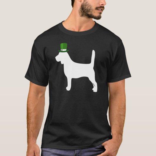 T-shirt Saint Patrick d'Irlande beagle (Devant)