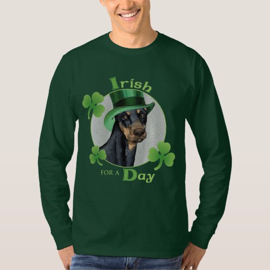 T-shirt Saint Patrick Doberman Pinscher (Devant)