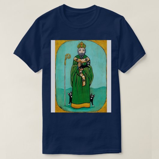 T-shirt Saint Patrick et Chats (Design devant)