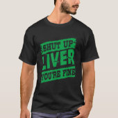 T-shirt Saint Patrick Ferme Le Foie Tu Es Une Abeille Vert (Devant)