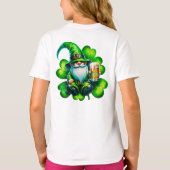 T-shirt Saint Patrick Gnome mignonne avec bière | (Dos)