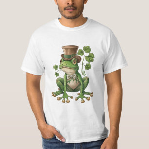 T-shirt Saint Patrick - Grenouille Chapeau irlandais