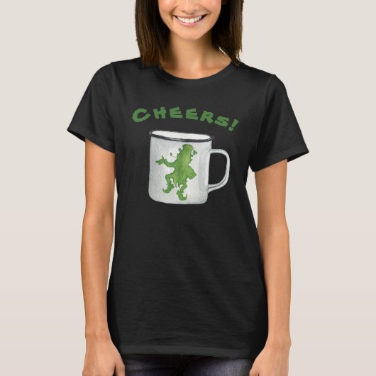 T-Shirt Saint-Patrick Leprechaun Coupe Cheers (Devant)