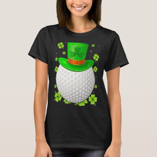 T-shirt Saint Patrick S Day Irish Golf Casquette Shamrock  (Devant)