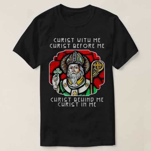 T-shirt Saint Patrick Saint d'Irlande Prayer Chat en carto (Design devant)