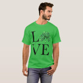 T-shirt Saint Patrick | shamrocks verts (Devant entier)