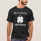 T-shirt Saint Patrick's Day Bartender T Shirt With Lucky S (Devant)