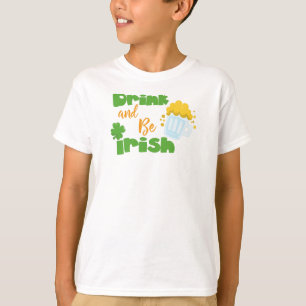 T-shirt Saint Patrick's Day, Bière, Boire Et Être Irlandai
