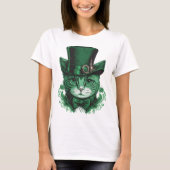 T-shirt Saint Patrick's day cat (Devant)