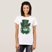 T-shirt Saint Patrick's day cat (Devant entier)