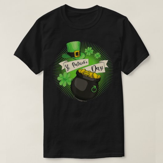 T-shirt Saint-Patricks Day Chapeau Clover Leaf Saint Patri (Design devant)