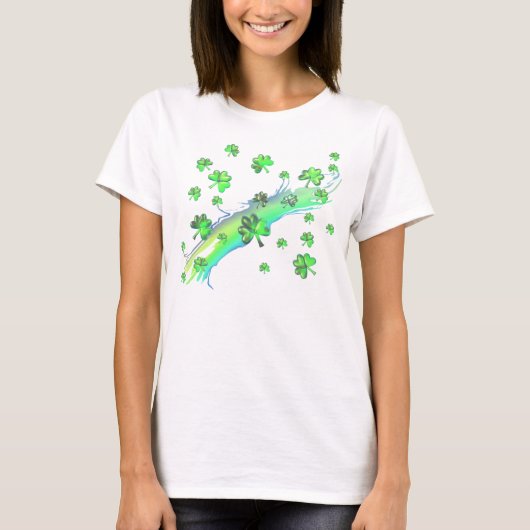 T-shirt Saint Patrick's Day Design Shamrock (Devant)