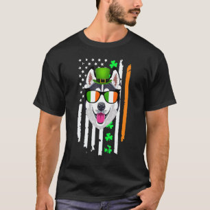 T-shirt Saint Patrick's Day drapeau irlandais américain Si