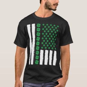 T-shirt Saint Patrick's Day Drapeau Saint-Irlandais avec S