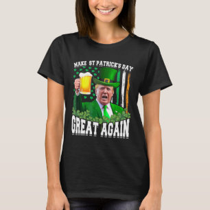 T-shirt Saint Patrick's Day Great again Funny Trump