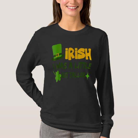 T-shirt Saint Patrick's Day Irlande Irlandais I Was A Litt (Devant)