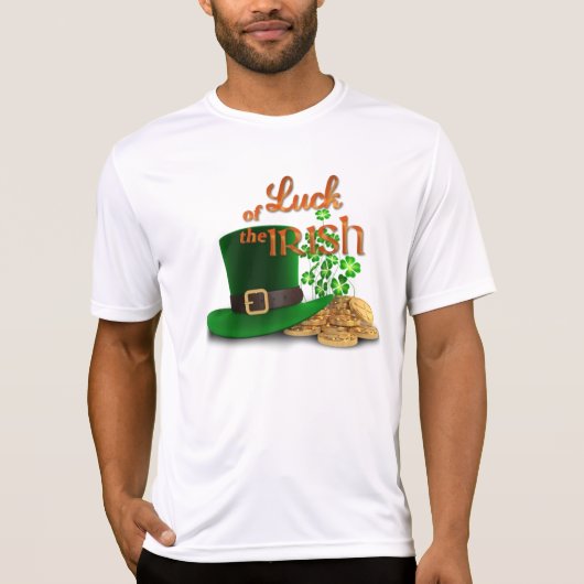 T-shirt Saint Patrick's Day - "La chance des Irlandais" (Devant)