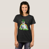 T-shirt Saint Patrick's Day Labrador Shamrock chien animal (Devant entier)