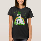 T-shirt Saint Patrick's Day Labrador Shamrock chien animal (Devant)