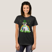 T-shirt Saint Patrick's Day Labrador Shamrock chien animal (Devant entier)