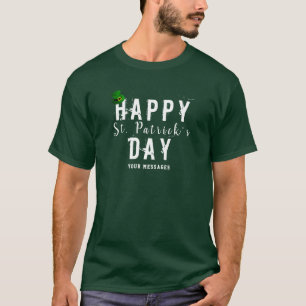 T-shirt Saint Patrick's Day Leprechaun Casquette avec mess