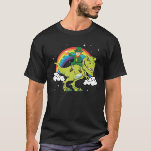 T-shirt Saint Patrick's Day Leprechaun Dinosaur