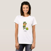 T-shirt Saint Patrick's Day leprechaun & pot d'or (Devant entier)
