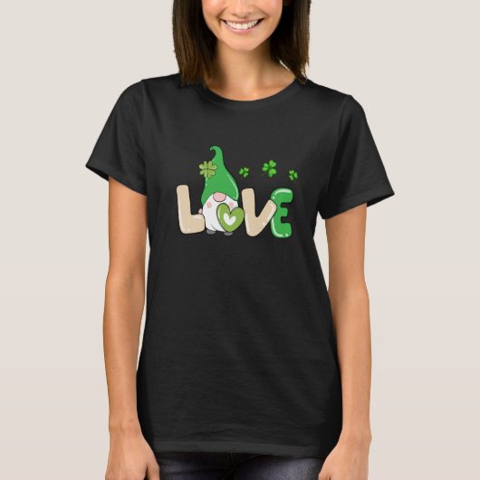 T-shirt Saint Patrick's Day Love Gnome (Devant)