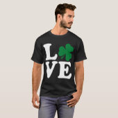 T-shirt Saint Patrick's Day Love Green Irish Shamrock Fun (Devant entier)