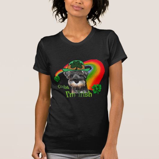 T-shirt Saint Patricks Day Mini Schnauzer (Devant)