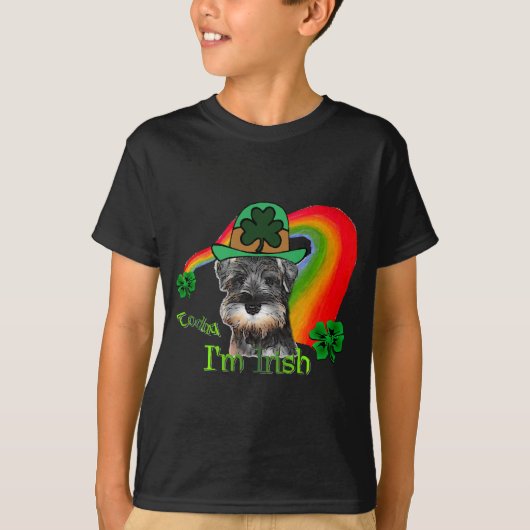 T-shirt Saint Patricks Day Mini Schnauzer (Devant)