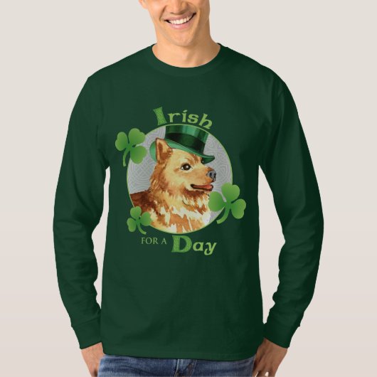 T-shirt Saint Patrick's Day Spitz finlandais (Devant)
