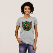 T-shirt Saint Patrick's Day trèfle à vapeur (Devant entier)