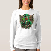 T-shirt Saint Patrick's Day trèfle à vapeur (Devant)