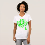 T-shirt Saint Patrick's Four Leaf Clover (Devant entier)