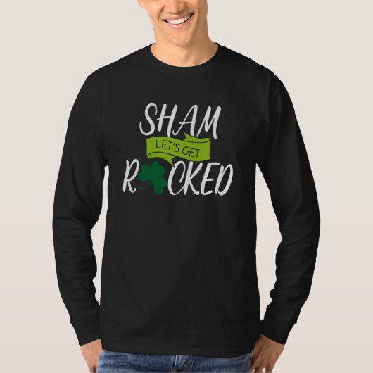 T-shirt Saint Patrick's Get Shamrocked Drinking Paddy's Da (Devant)