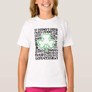 T-shirt Saint-Patricks Jour Feuille de trèfle