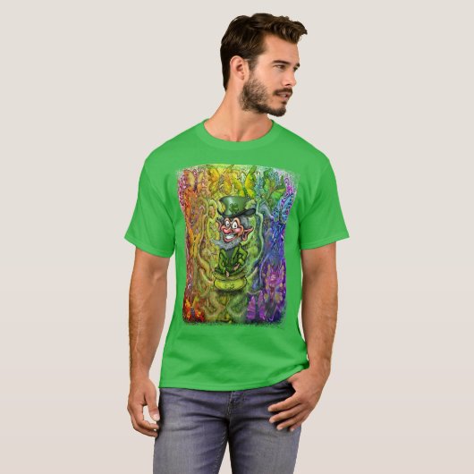 T-shirt Saint Patrick's Rainbow Magic (Devant entier)
