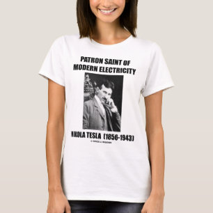T-shirt Saint patron de l'électricité moderne (Nikola