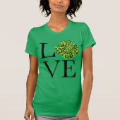 T-shirt Saint-Patty’s day shamrock léopard de guépard vert (Devant)