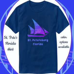 T-shirt Saint-Pétersbourg Floride Bright Colorful Voilier