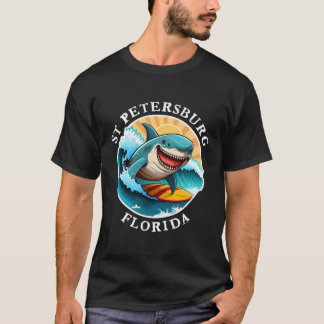 T-shirt Saint-Pétersbourg Floride Joyeux requin surf